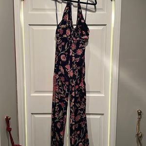 Flower haltered jumpsuit